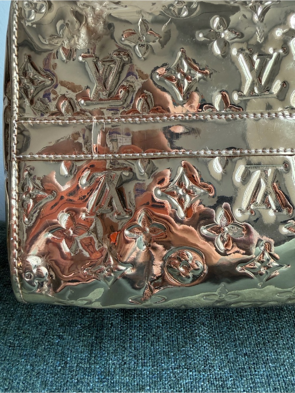 AUTH Louis Vuitton Speedy Miroir Size 30 - Picture 6 of 16